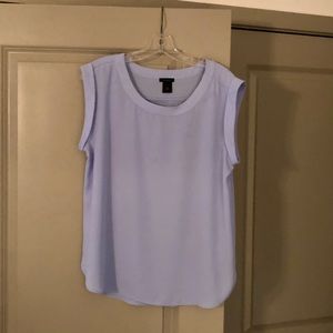 Ann Taylor Factory: M blue short sleeve blouse